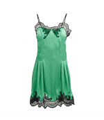 Bright Green Robe Short Dress