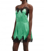 Bright Green Robe Short Dress