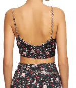 Black Rose Garden Crop Top