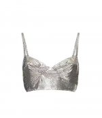 Silver Crop Top
