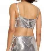 Silver Crop Top