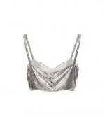 Silver Crop Top