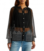 Paco Black Long Sleeve Cardigan