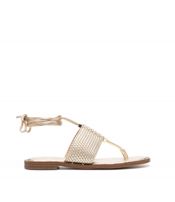 Jagger Pale Gold Flat Sandal