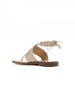 Jagger Pale Gold Flat Sandal
