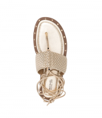 Jagger Pale Gold Flat Sandal