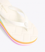 White Comb Kensington Flip Flop Wedge