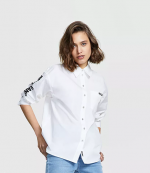Black Logo White Shirt
