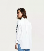 Black Logo White Shirt