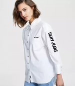 Black Logo White Shirt