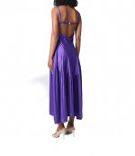 Purple Robe Fitted Dress