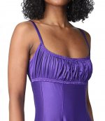 Purple Robe Fitted Dress