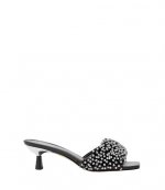 Amal Kitten Leather Crystal bead Fringe Sandal