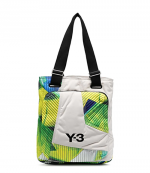 Y-3 AOP Light Grey Neon Tote