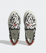 Adidas x Stella McCartney Black White Red Court Slip On