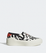 Adidas x Stella McCartney Black White Red Court Slip On