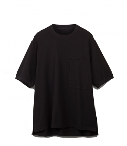 Y3 Black Crepe Pocket Tee