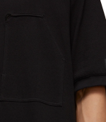 Y3 Black Crepe Pocket Tee