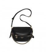 Slater Black Leather Sling Pack
