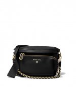 Slater Black Leather Sling Pack