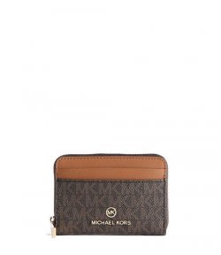 Small Coin Card Case Brown