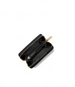 Jet Set Charm Black Small Wallet