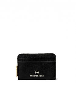 Jet Set Charm Black Small Wallet
