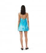 Blue Curacao Strap Sequin Mini Dress