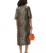 Printed Cotton Wide Midi Dress