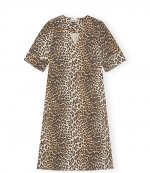 Printed Cotton Wide Midi Dress