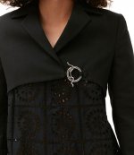 Cotton Suiting Cropped Blazer