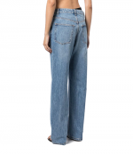 Asymmetrical Waistband Jean With Bikini