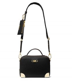 Black Estelle Small Trunk Crossbody Bag