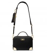Black Estelle Small Trunk Crossbody Bag