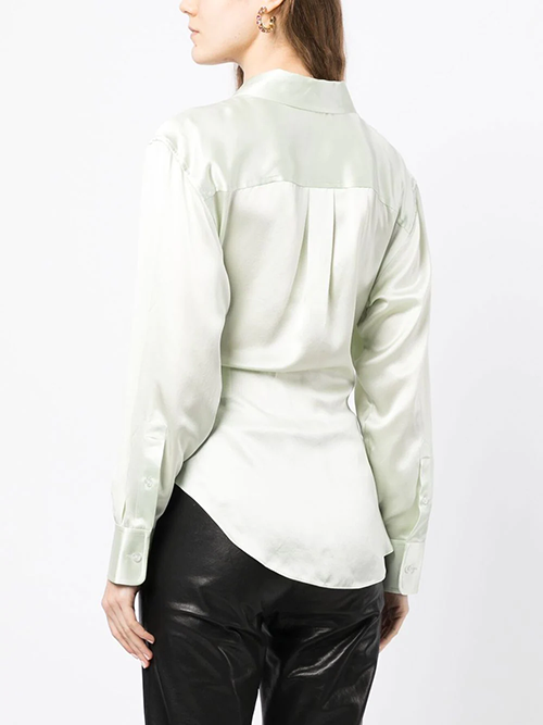 Threaded Placket Button Up Shirt