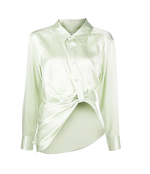 Threaded Placket Button Up Shirt