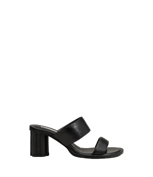 Black Leather Piano Sandals