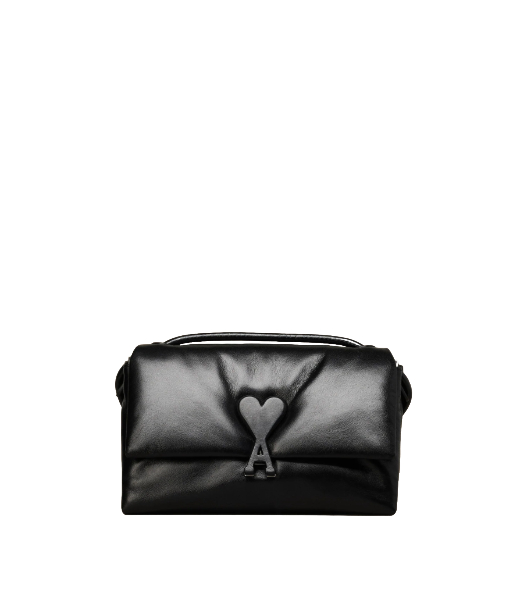 Black Leather Voulez-Vous Bag