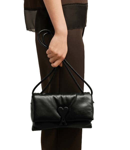 Black Leather Voulez-Vous Bag