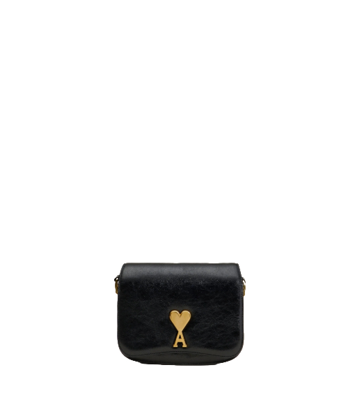 Black Leather Paris Paris Bag