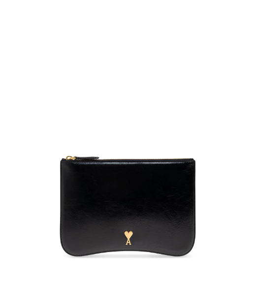 Black Leather Paris Paris Pouch