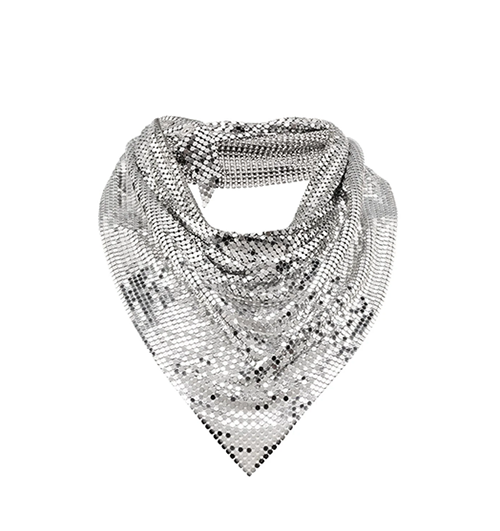 Pixel Silver Scarf