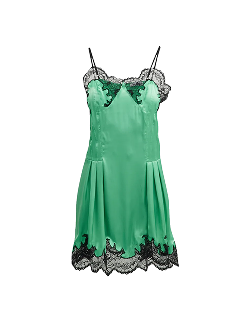 Bright Green Robe Short Dress