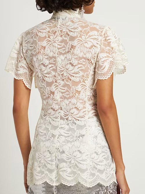 Ivory Short Sleeve Top
