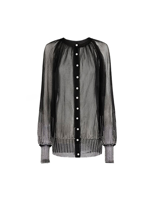Paco Black Long Sleeve Cardigan