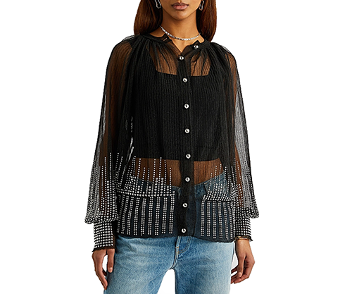 Paco Black Long Sleeve Cardigan