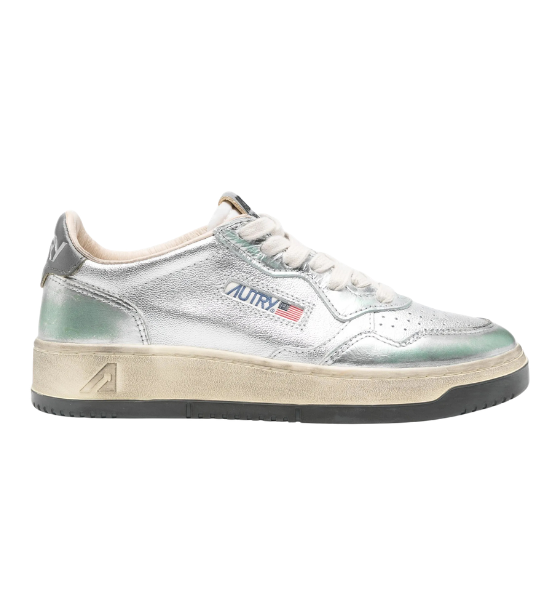 Silver Stone Leather Super Vintage Medalist Low Woman