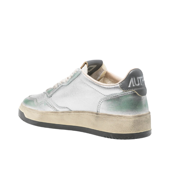 Silver Stone Leather Super Vintage Medalist Low Woman