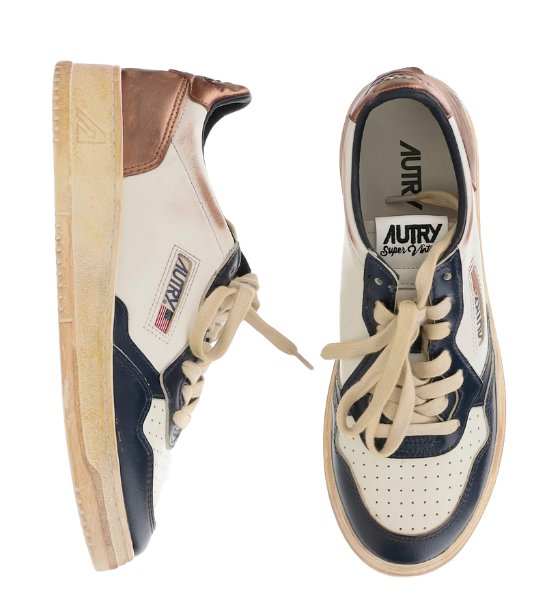 White/Brown/Space Leather Super Vintage Medalist Low Man