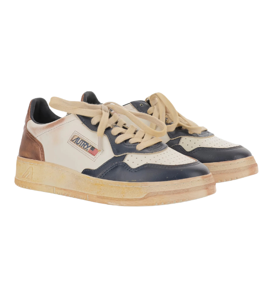 White/Brown/Space Leather Super Vintage Medalist Low Man